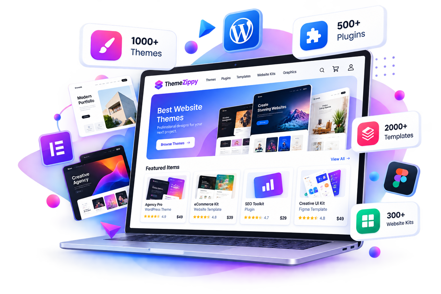ThemeZippy digital marketplace preview